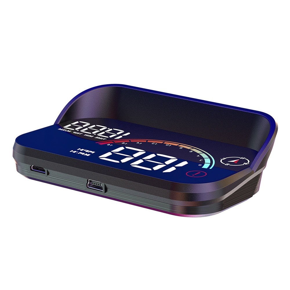Speedometer HUD, Onboard Computer Head Up Display Gadgets Smart Time Compass