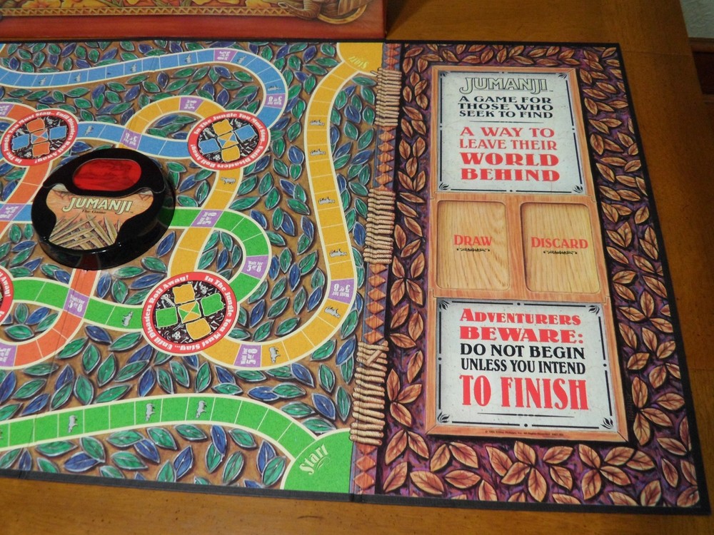 Jumanji 1995 Board Game 98% Complete Missing 1 Pawn