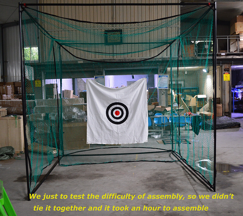 Hot Foldable Golf Practice Training Aid Golf Hitting Cage Practice Net Network