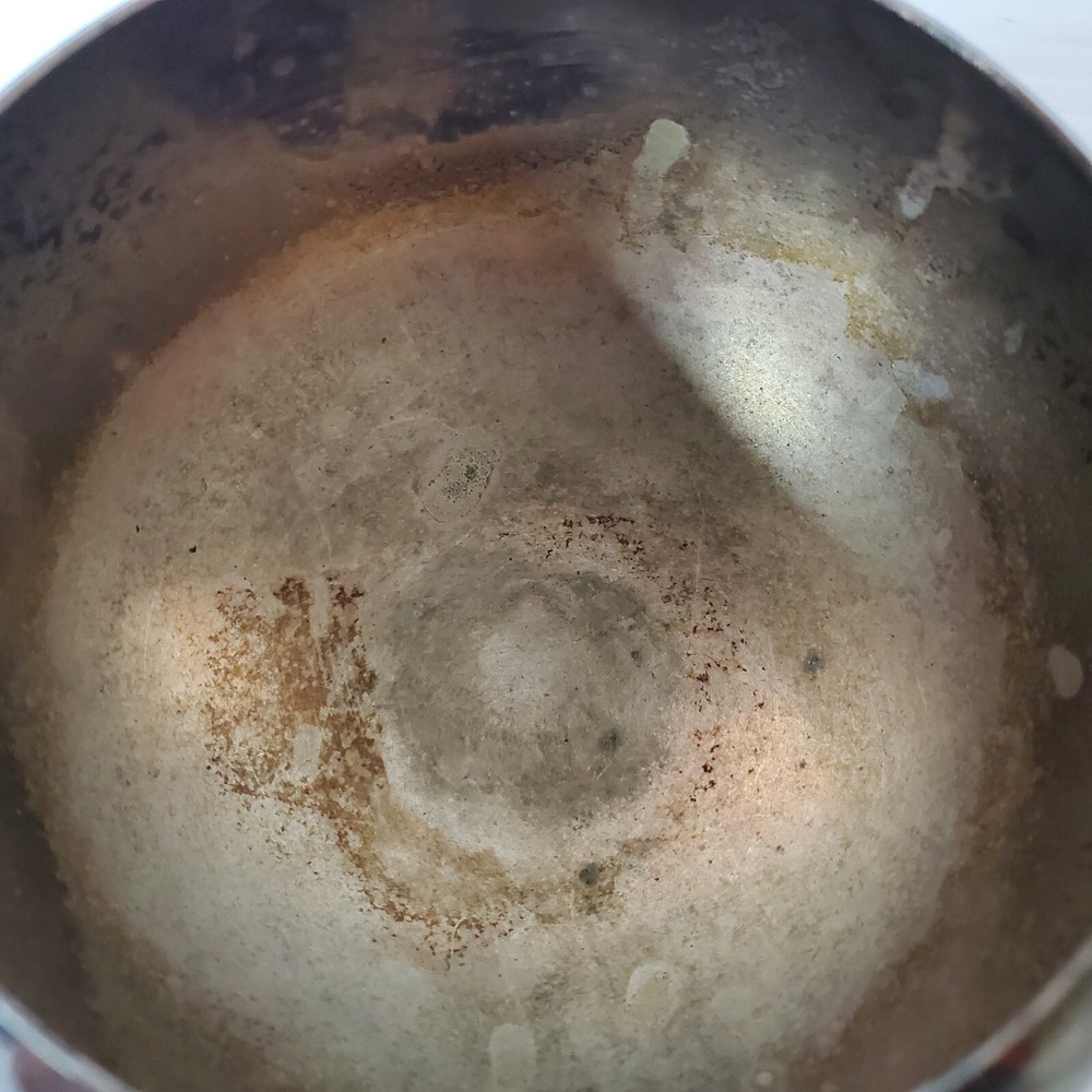 Vintage Silverplate Serving Sugar Bowl Container Footed Ornate Unmarked