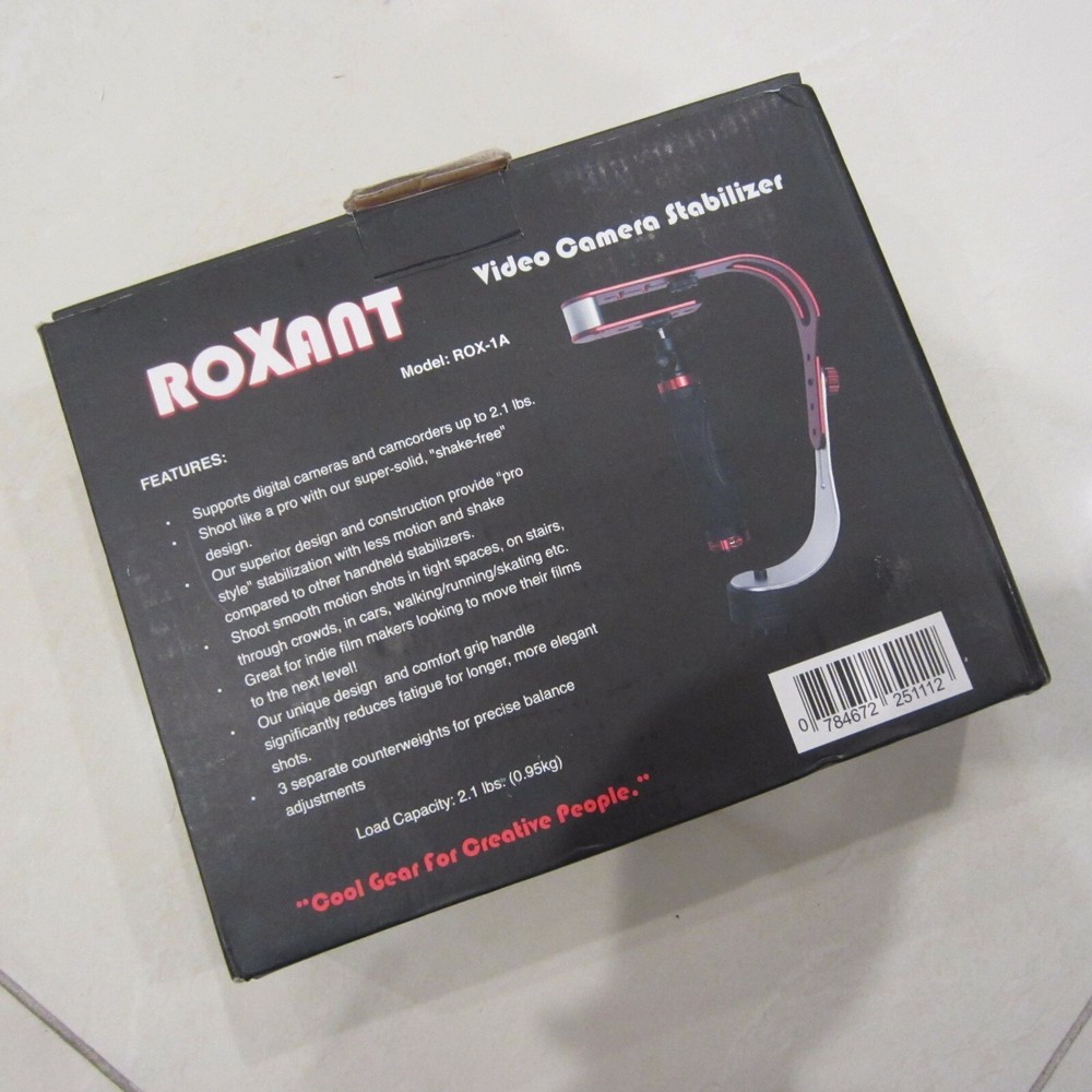 ROXANT PRO MODEL ROX-1A CAMERA STABILIZER GO PRO,SMARTPHONE