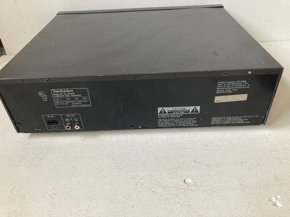 Technics SL-PD888 MASH 5 Disc Rotary Changer System Compact Disc Changer Tested