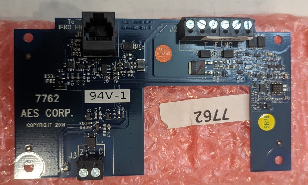 AES 7762 Fire Alarm Circuit Board - SAME DAY SHIP