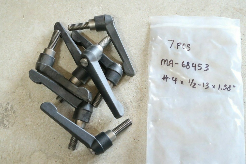 MONROE ENGINEERING MA-68453 #4 x 1/2-13 Stud SS Insert Adjustable Handle