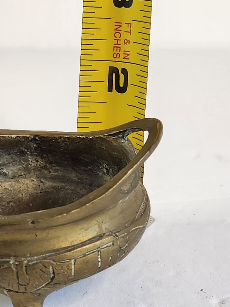 Chinese Gilt Bronze Tripod Incense Burner