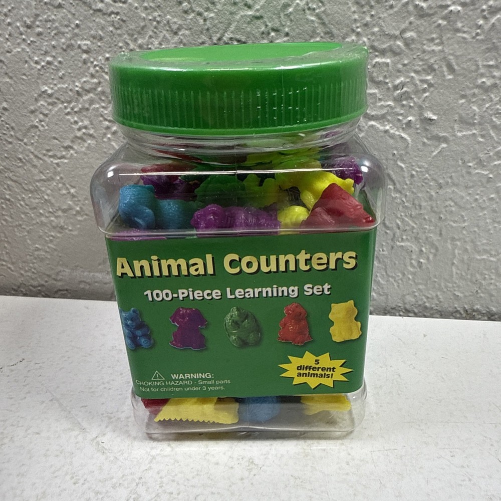 EU867470 - Animal Counters, by Eureka - 100-Piece Learning Set - For Ages 3+