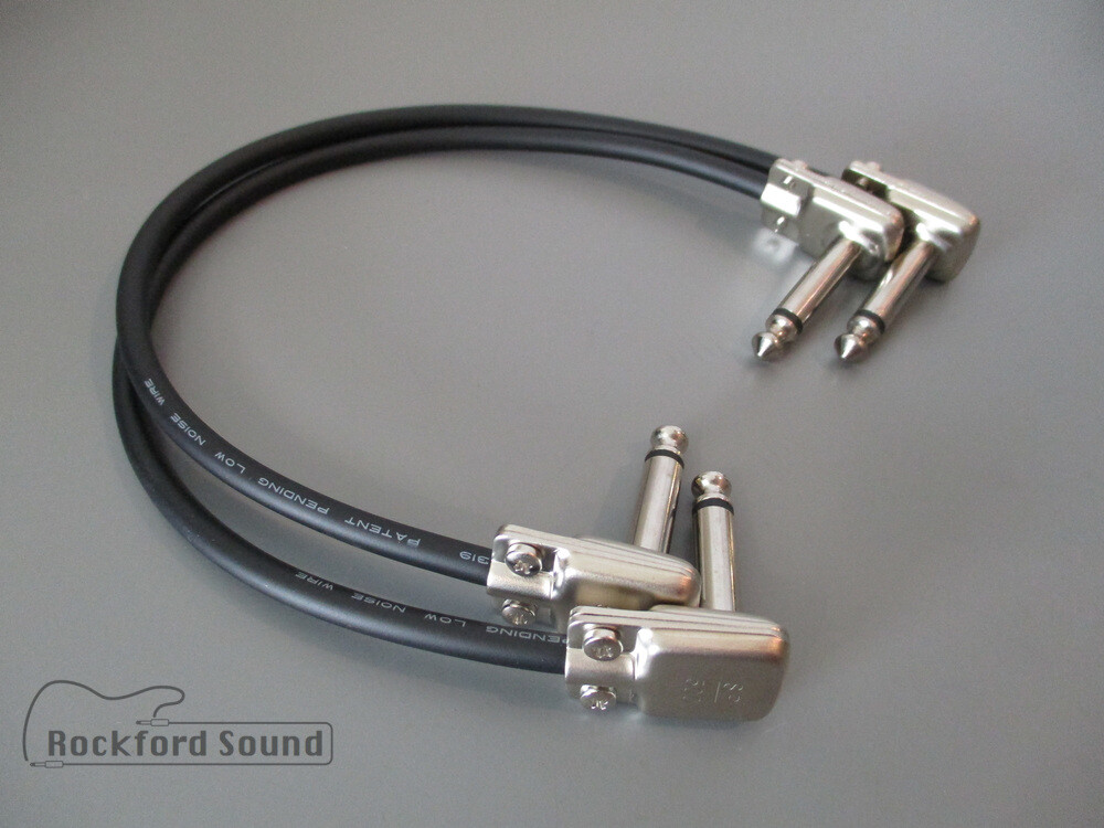 Mogami W2319 & Squareplug SP500 Patch Cable - 1/4" Right angle to Right Angle