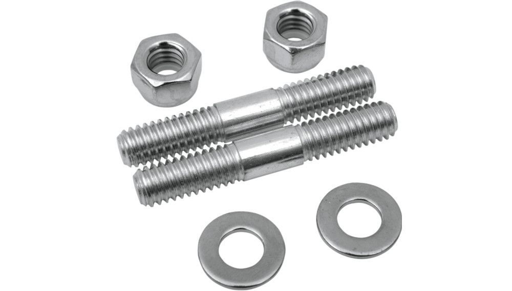 Fork Slider Bottom Cap Stud and Nut Chrome for Harley Davidson by V-Twin