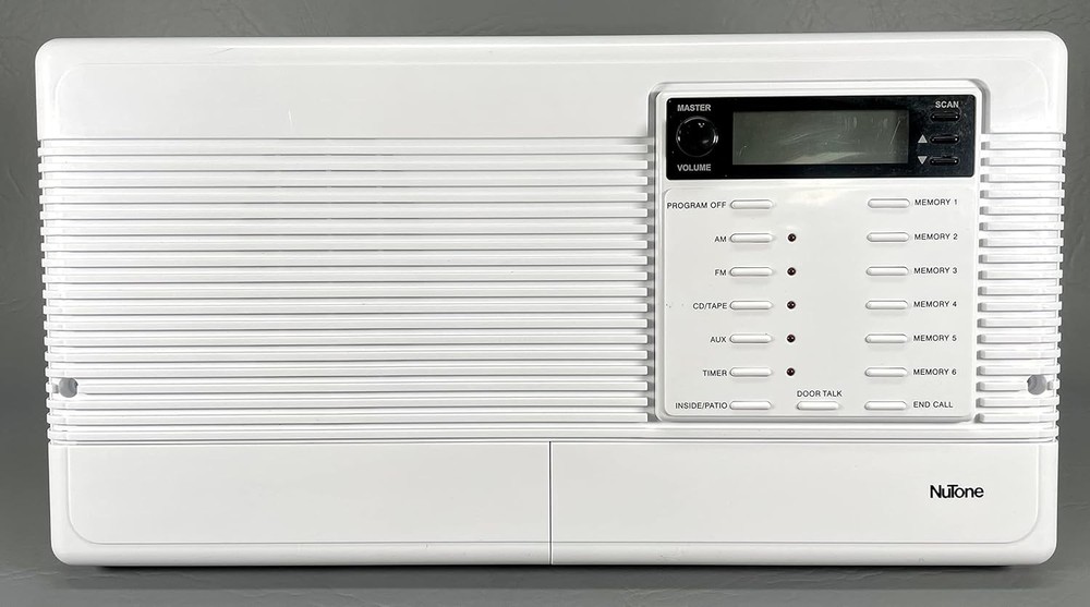 Easy Installation Bright White Replacement Faceplate for Nutone Intercom Systems