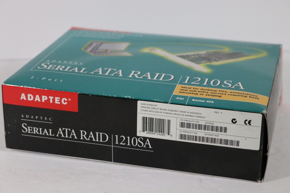 *NEW* Adaptec Serial ATA RAID 1210SA Controller Card