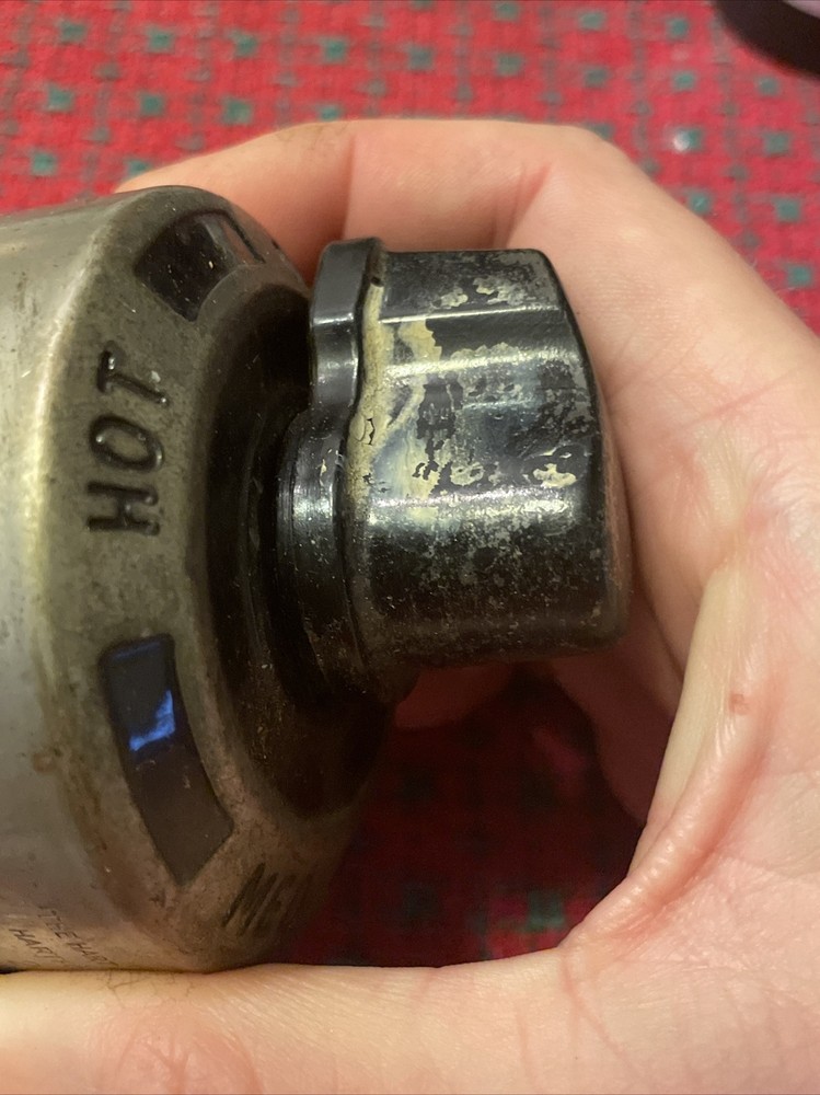 VINTAGE Hot Cold Switch HART & HEGEMAN Turn Knob Steampunk Repurpose