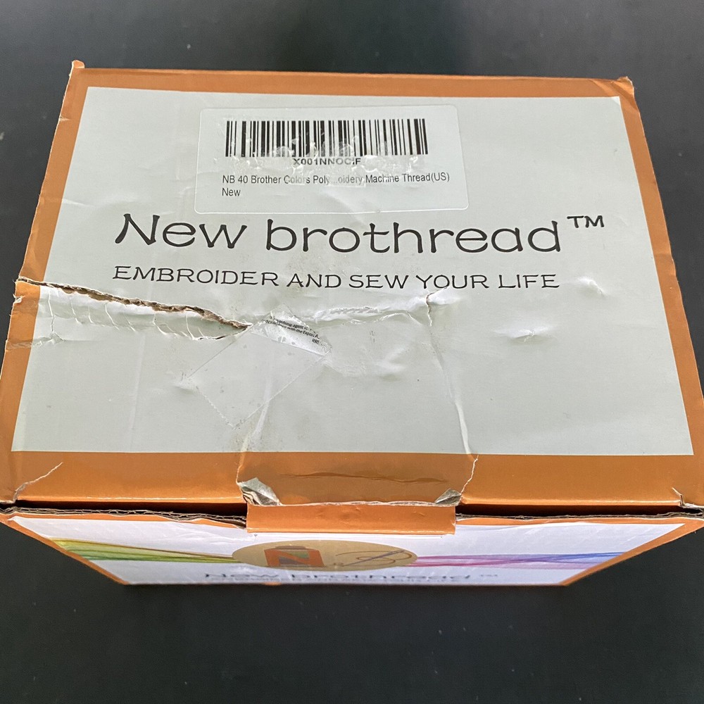 New Brothread 40 Brother Colors Polyester Embroidery Machine Thread Kit 500M