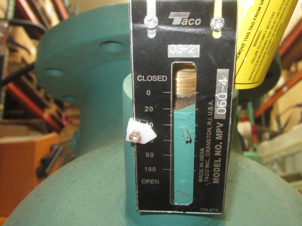 TACO MPV 6 MPV06-4 VALVE MULTIPURPOSE VALVE