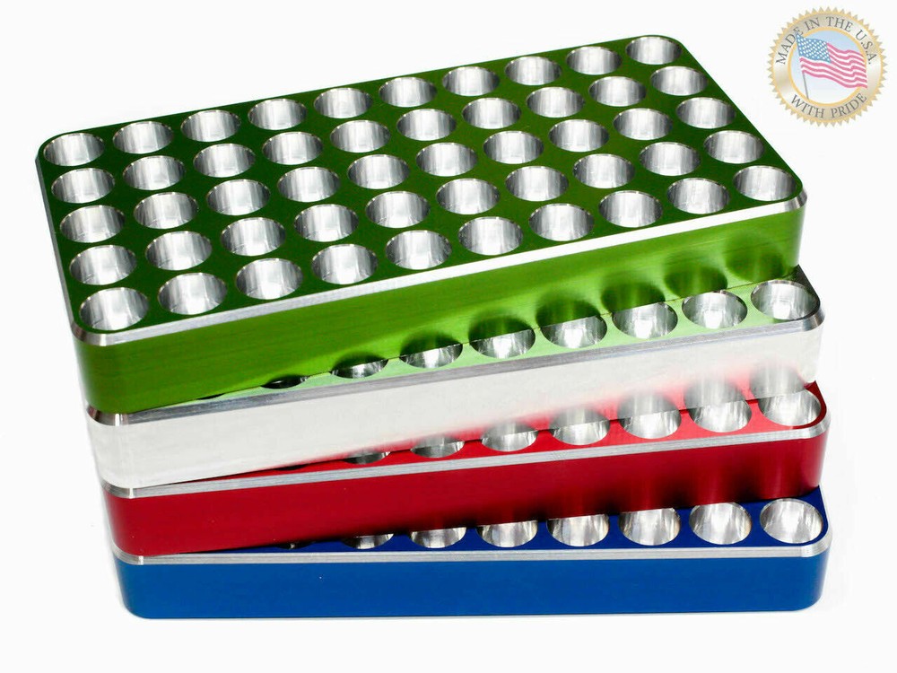 223 Remington Reloading block Tray Loading CNC Made from Solid Billet Aluminum