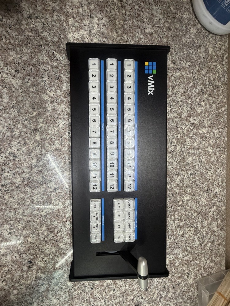 vMix Video Production Switcher Control Panel, Multi-Camera, 12 In/12 Out, DSK