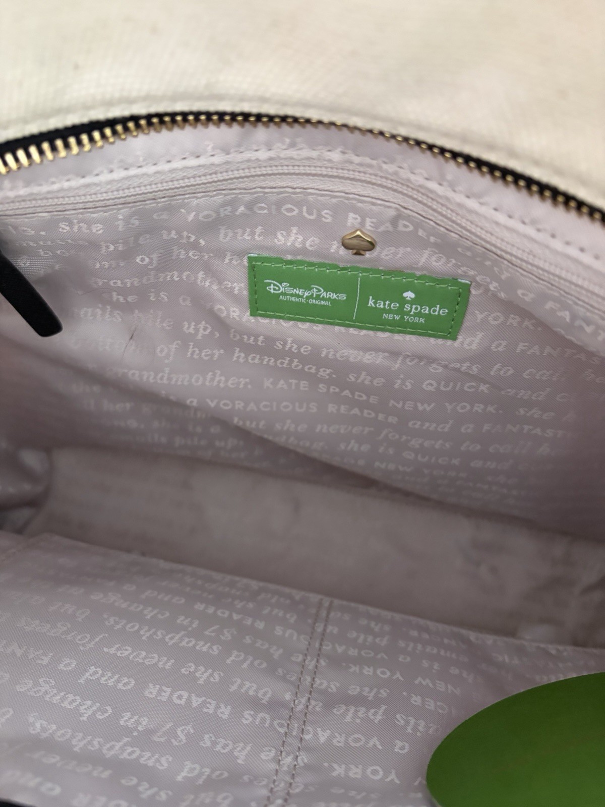 Kate Spade Disney Tinker Bell Tote Faith Trust And Pixie Dust