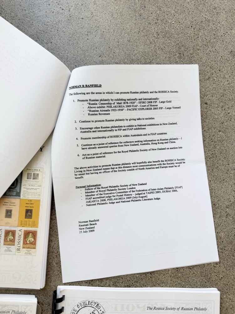 Rossica Society Journal Lot 5 Issues 2009 2012 Russian Philately + Ephemera