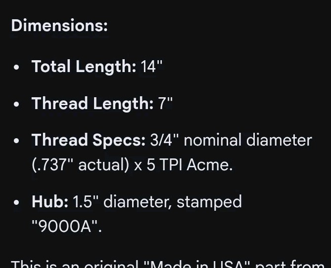 5 Tpi Vice Handle 9000A