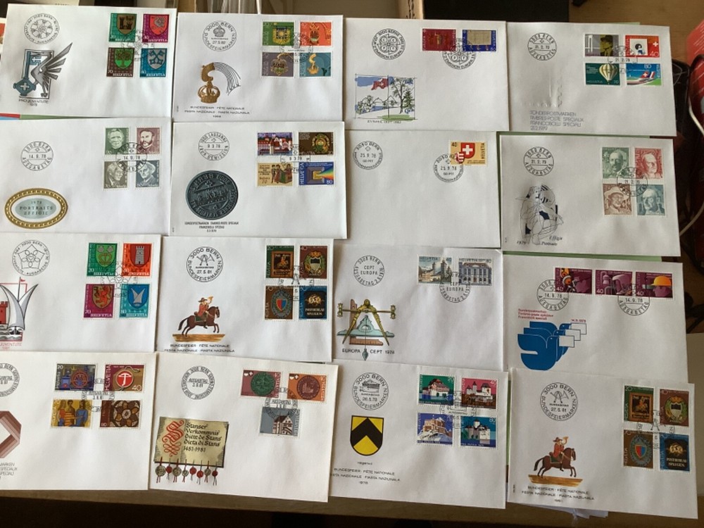 Switzerland postal  covers  16  items Ref A2164