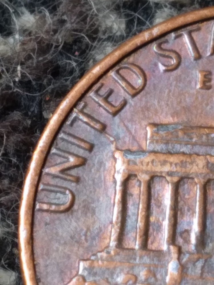 1983 P Lincoln Memorial Cent Weak Strike Multiple Die Breaks