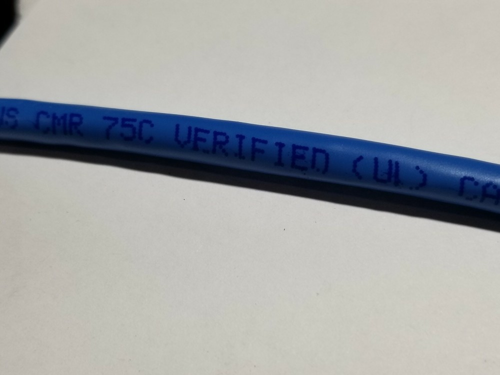 Belden 2412 23/4P Enhanced CAT6+ UTP DataTwist Network Cable Riser Blue /100ft