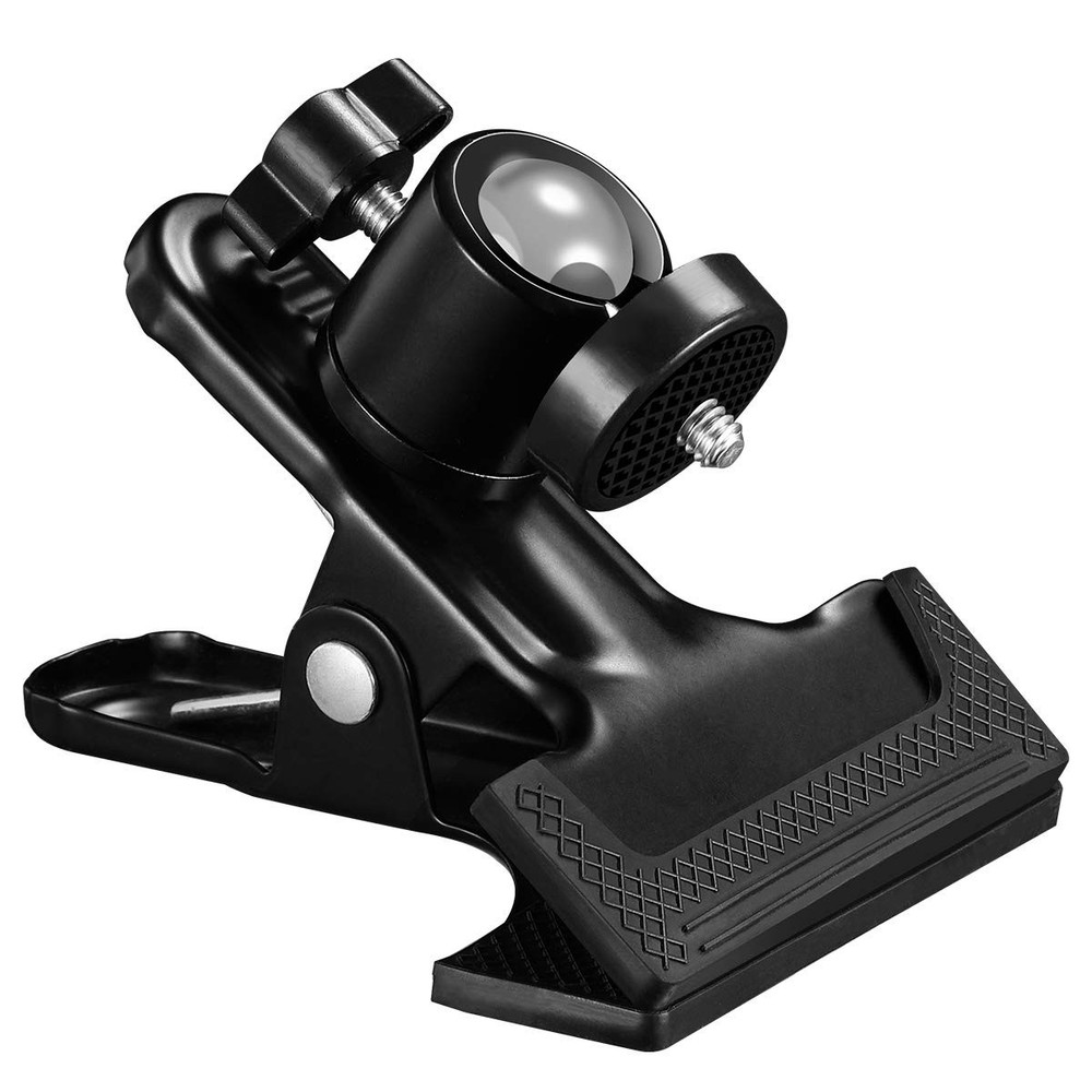 SUPON Multi-Function Tripod Clip Clamp Flash Holder Mount with 360 Black