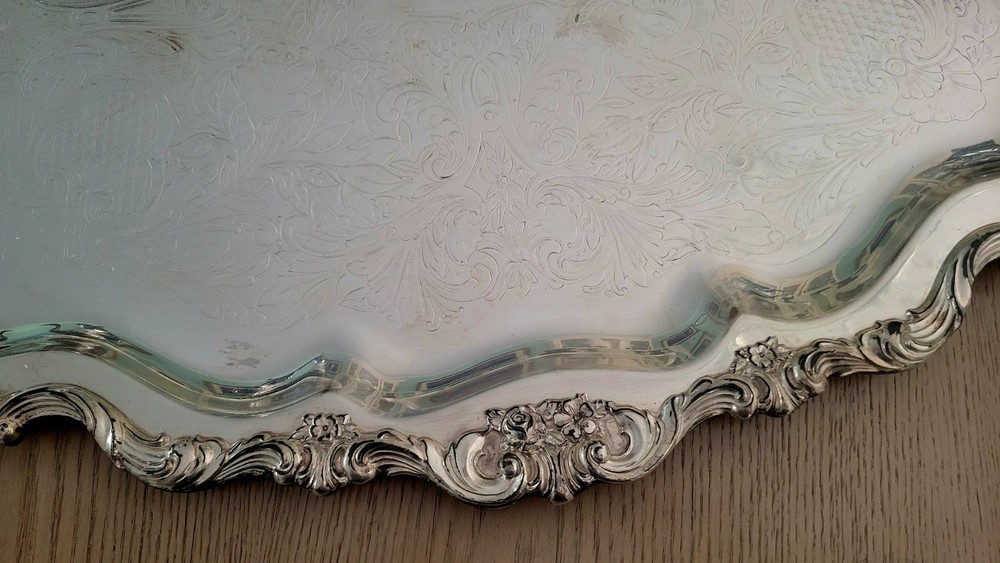 Rose Point 1200, by Wallace Silver Coffee/Teapot Silverplate Complete Set - 6 Pc