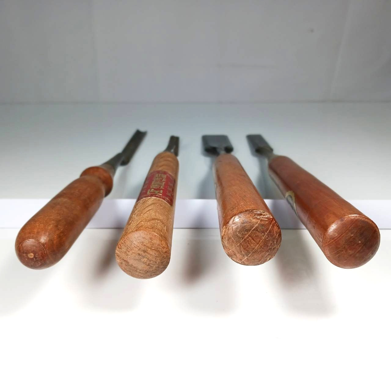 Japanese Nomi Chisel set of 4 KANE-SADA ┓定 etc. 9-30mm Chisels Japan / AI1812T