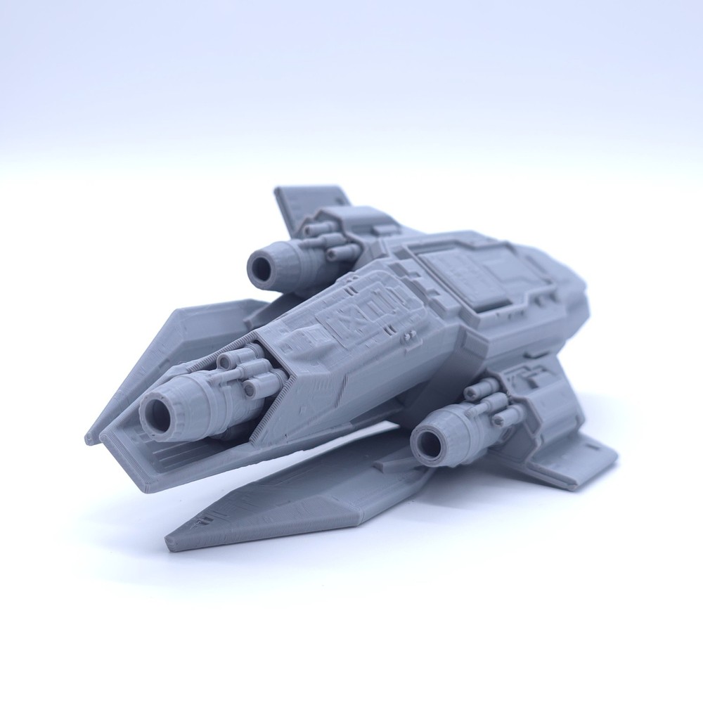 Diamondback - 1", 3", 6" or 12" Model - Custom Space Ship Sci-Fi Elite