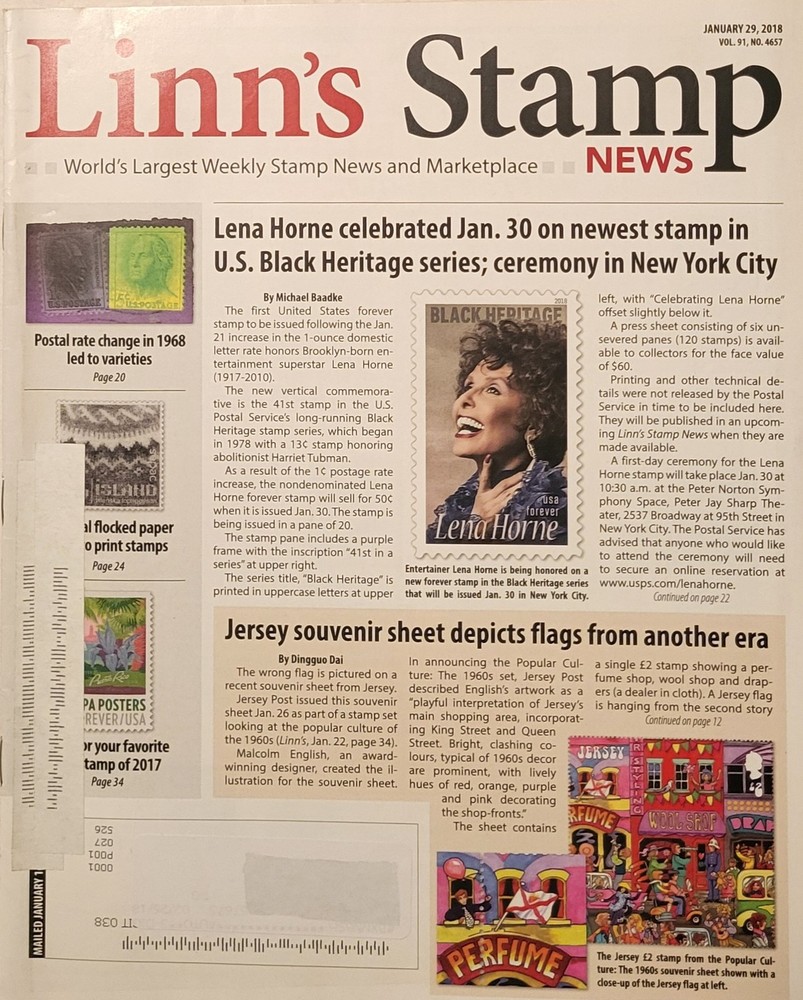 Linn's Stamp News January 29 2018