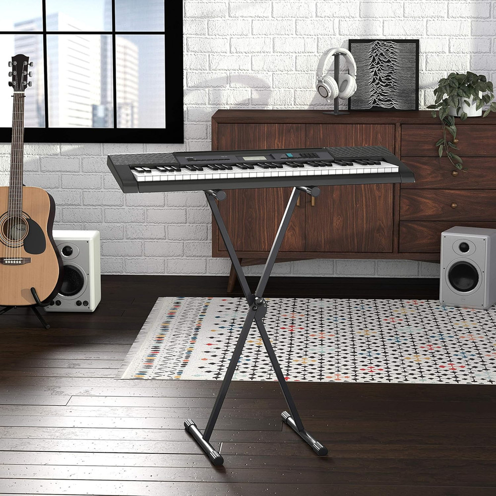 Sturdy Stand for Electronic Keyboard Tube X Type 7 Position Folded Adjust height