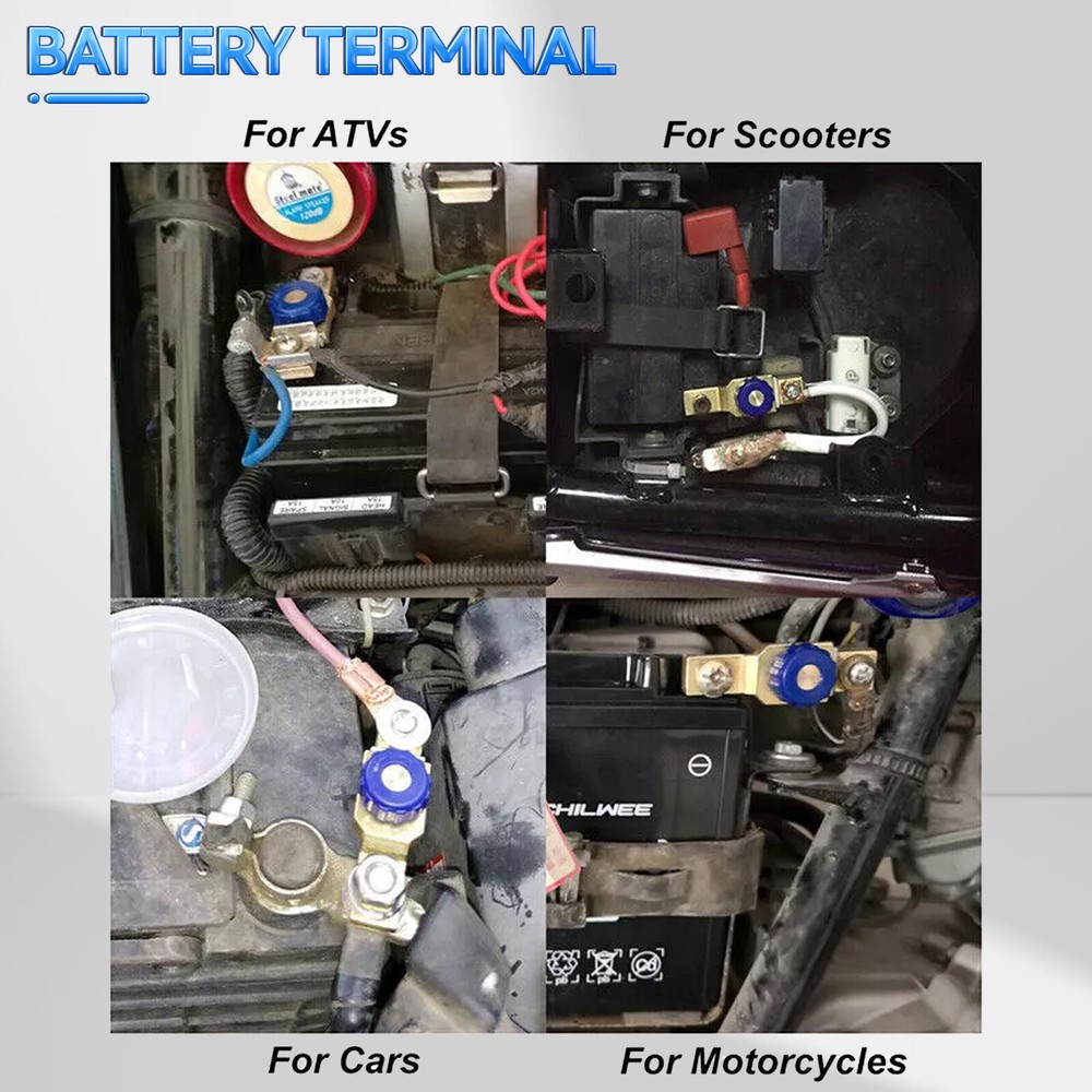 Motorcycle Battery Power Off Switch Link Terminal Quick Cut off-Disconnect Maste