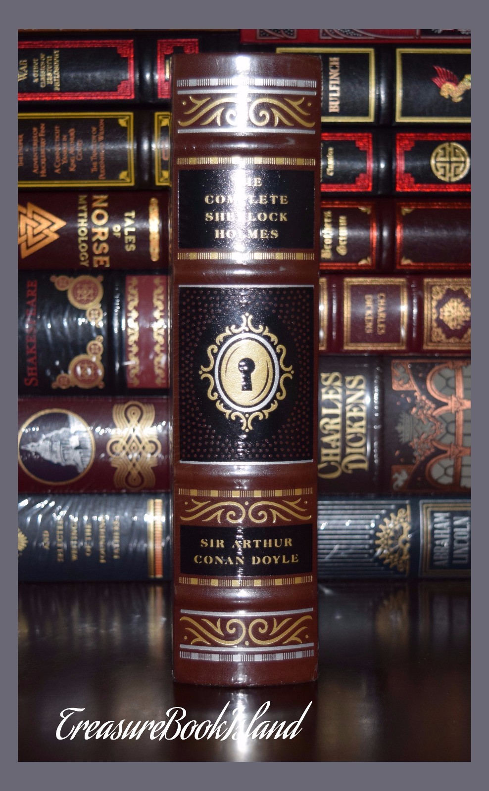 New Complete Sherlock Holmes A.C. Doyle Sealed Leather Collectible Hardcover