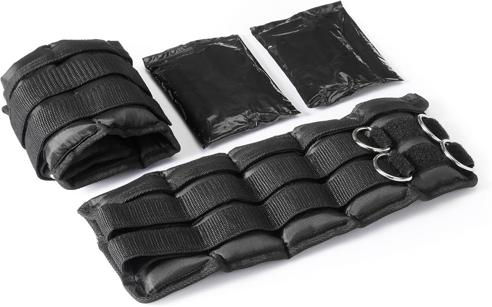 Adjustable Ankle Weights, Set of 2, 1 Lb Each