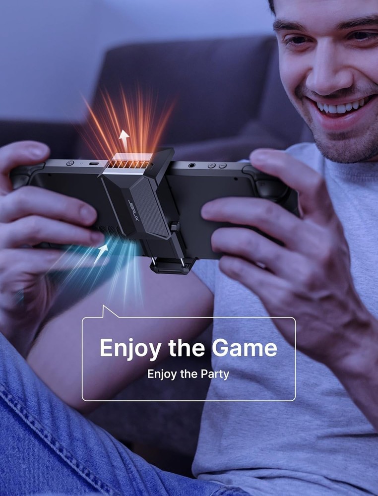 Efficient Cooling Fan for Steam Deck - Adjustable Speed & Hands-Free Stand