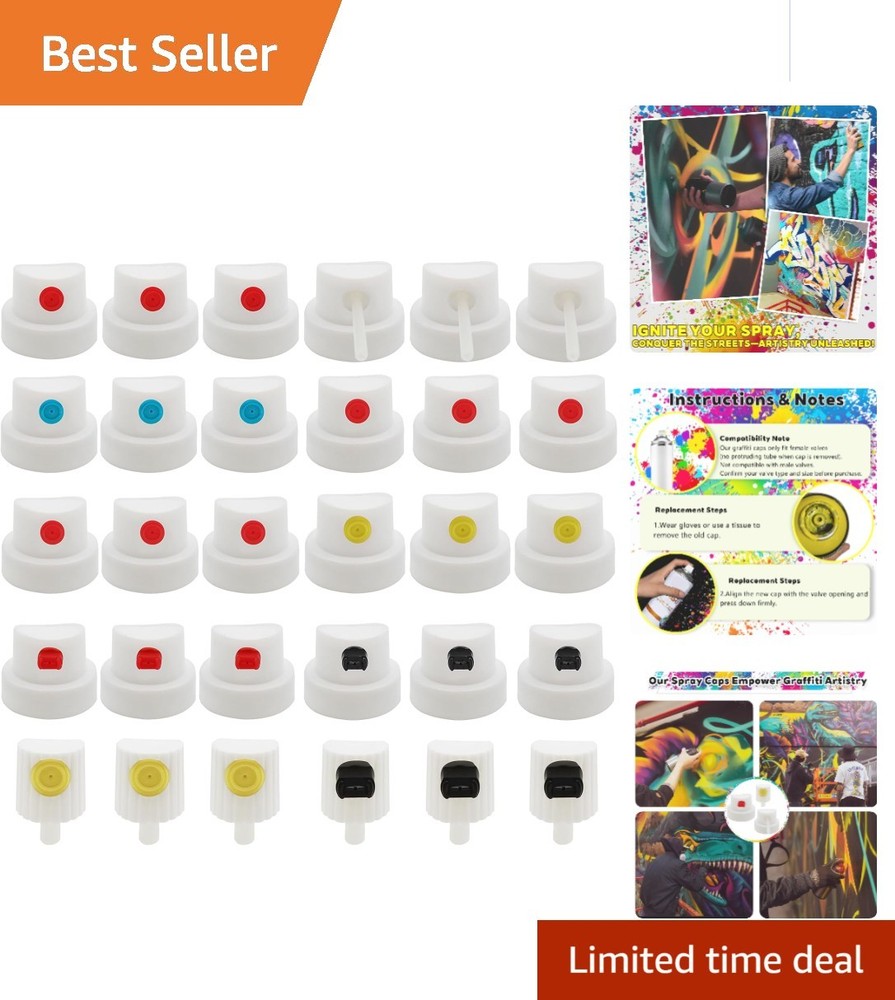 30 High-Density Nozzles for Spray Cans - Transform Your Art Projects Today