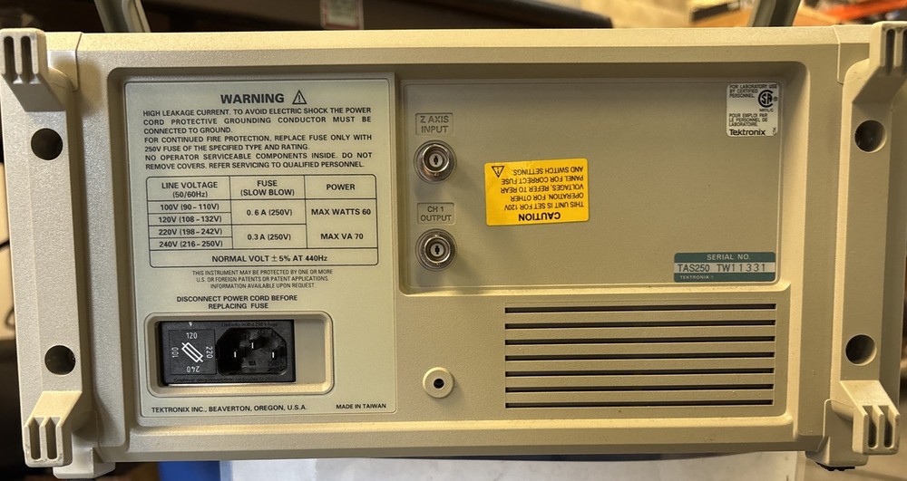 Tektronix Tas 250 Two Channel Oscilloscope