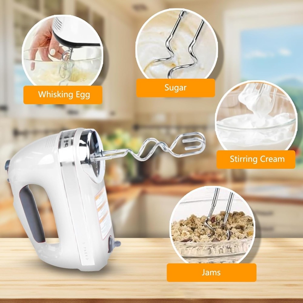 KHM512 Hand Mixer Dough Hooks Attachments Suitable for KitchenAid Hand...