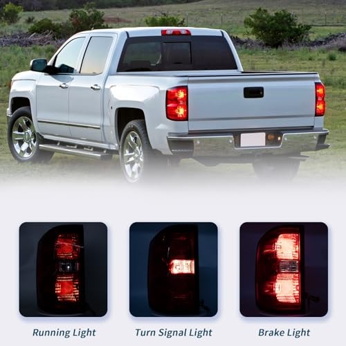 Rear Tail Light Assembly Compatible With 2014 Left Driver Side 14-15 Silverado