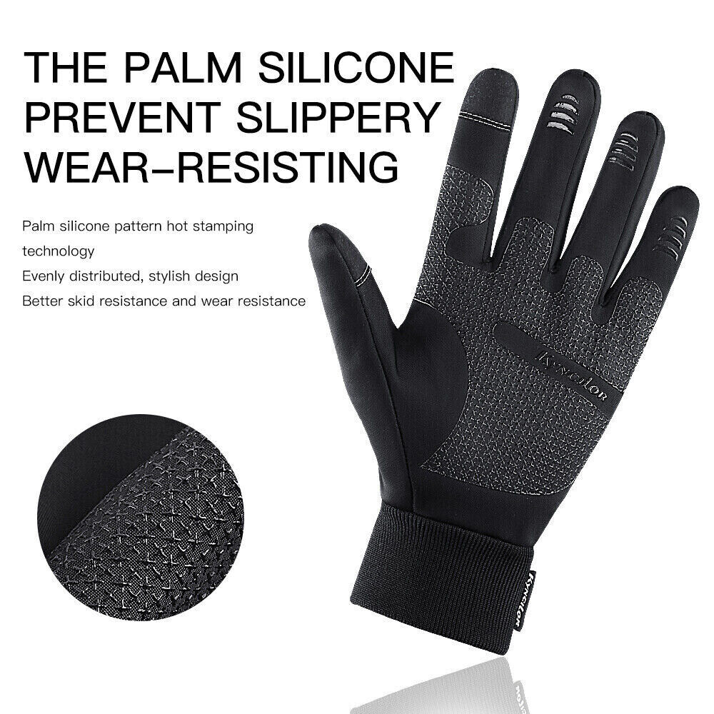Winter Gloves Waterproof Windproof - Touch Screen Warm Gloves for Cold Weather