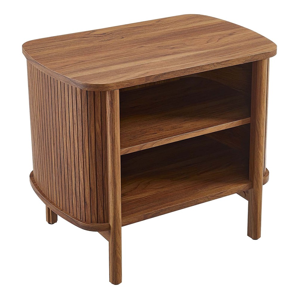 Modway Cadence Open Nightstand in Walnut