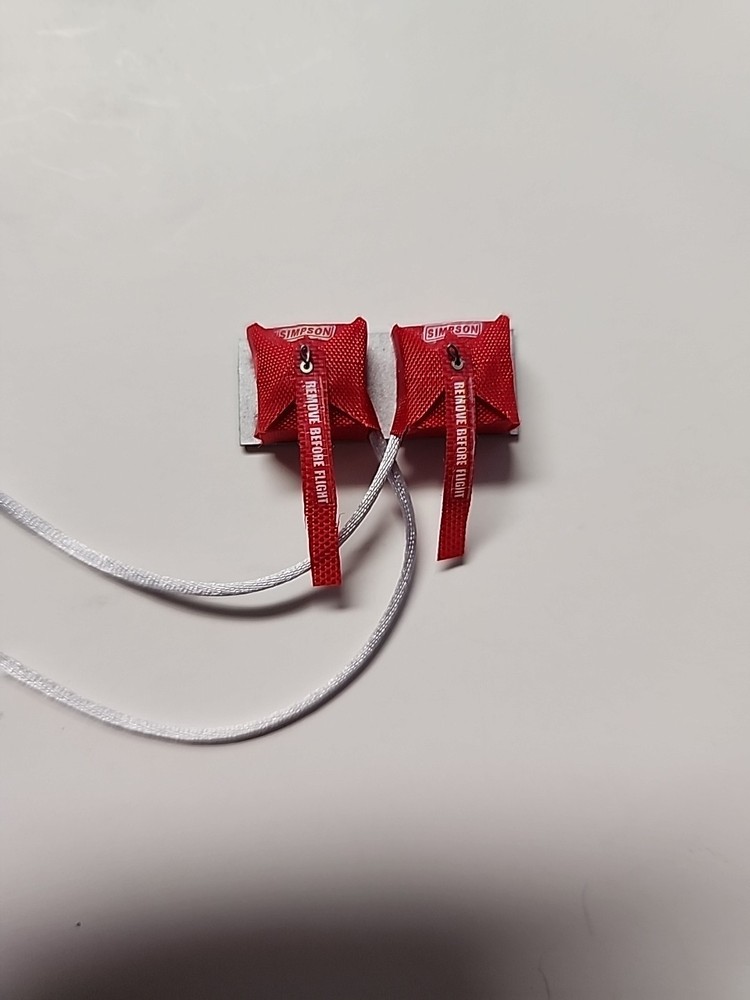 1/24 SCALE DOUBLE RED SIMPSON DRAG CHUTE