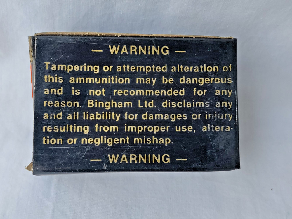 Vintage Exploder .357 Magnum Ammo Box Empty Maximum Energy Projectiles USA