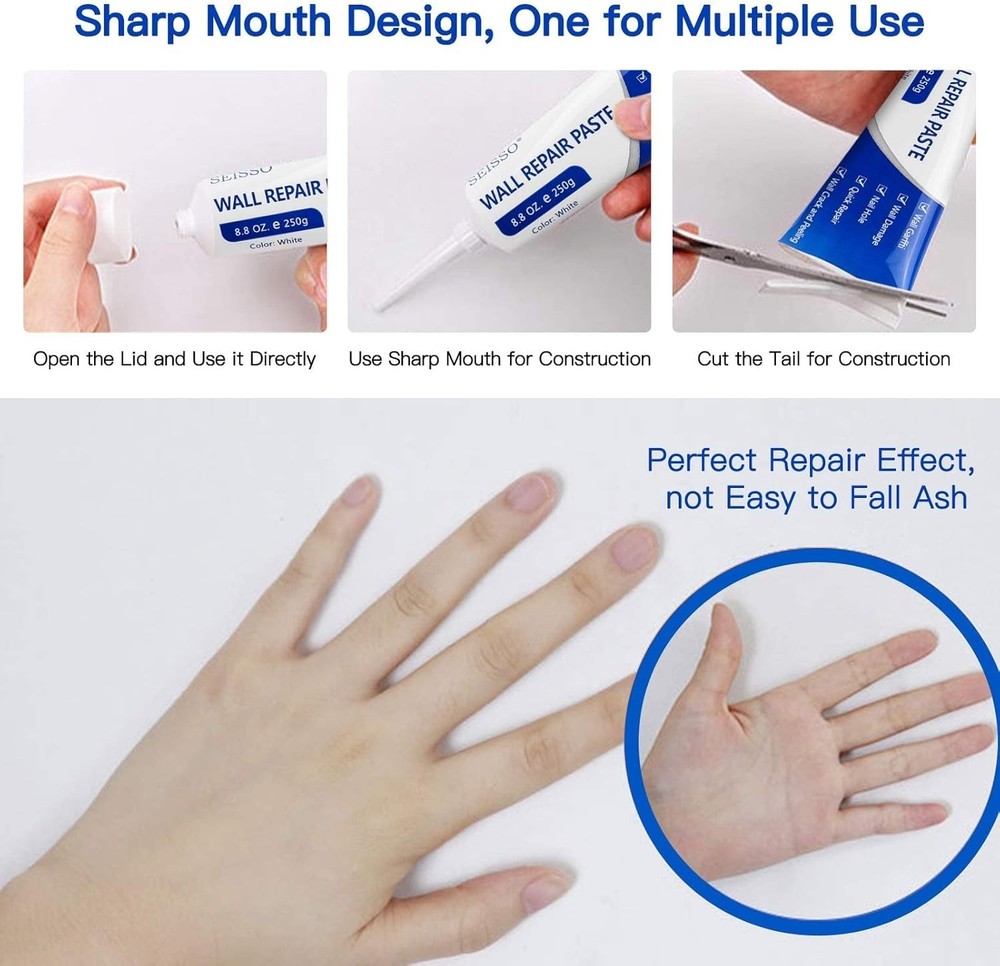 Eco-Friendly Wall Repair Kit - Waterproof Patch Paste with Tools for Home Fixes