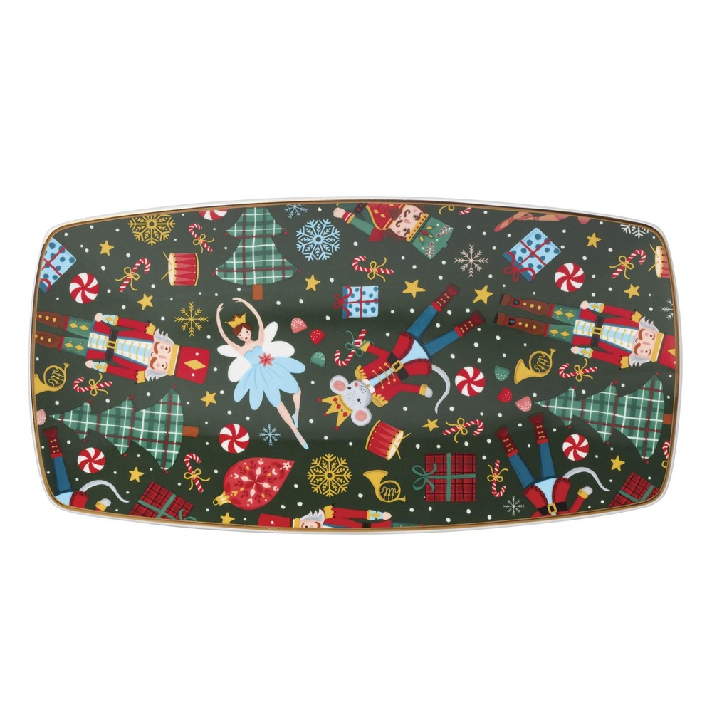 Lenox Serveware, Nutcracker Ballet Hors 13" x 6.8" x 0.8", Multicolor
