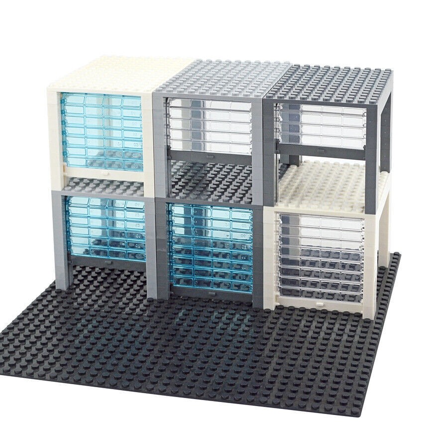 Stackable Car Rolling gate Garage Door Parts for Lego Building Block Sets DIY