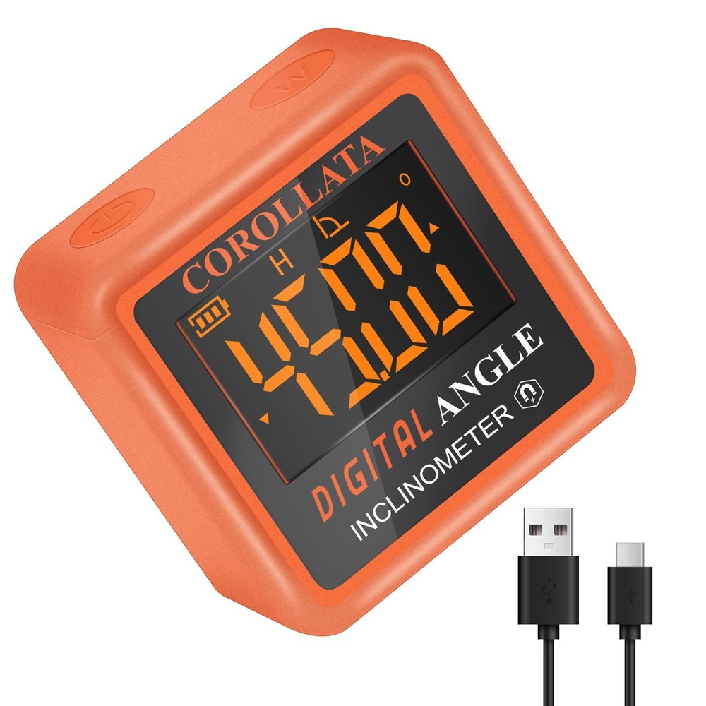 Digital Angle Finder Gauge Magnetic Level Tool LCD Protractor for Woodworking