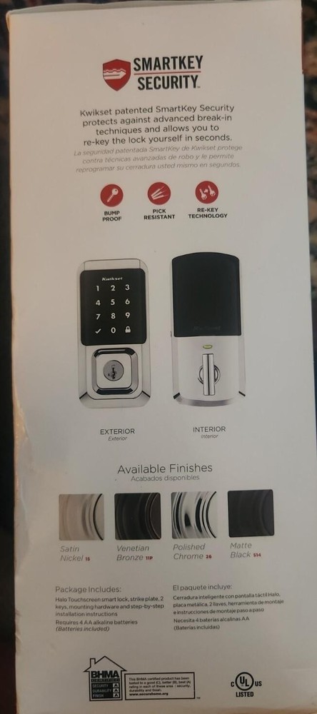 Kwikset 99390-003 Electronic Smart Lock