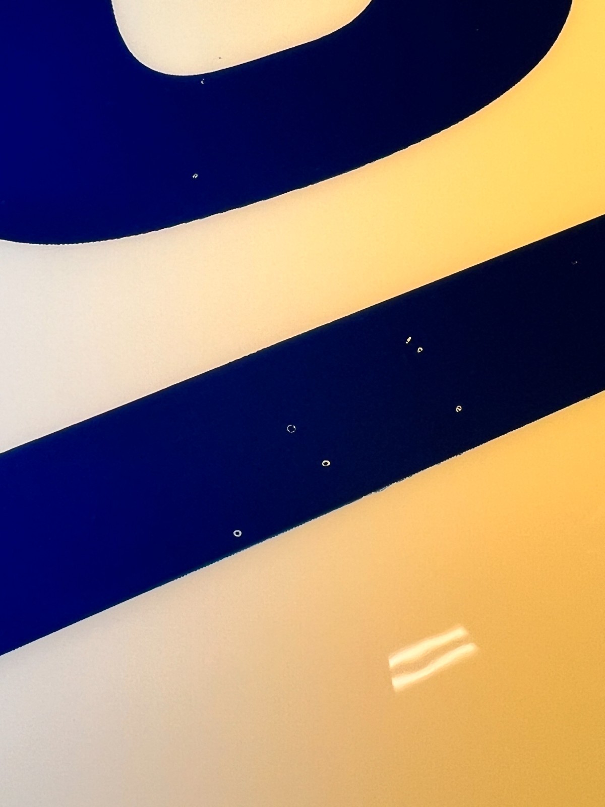 BF Goodrich Lighted Tire Dealer Sign White Blue Letters Single Sided Hanging