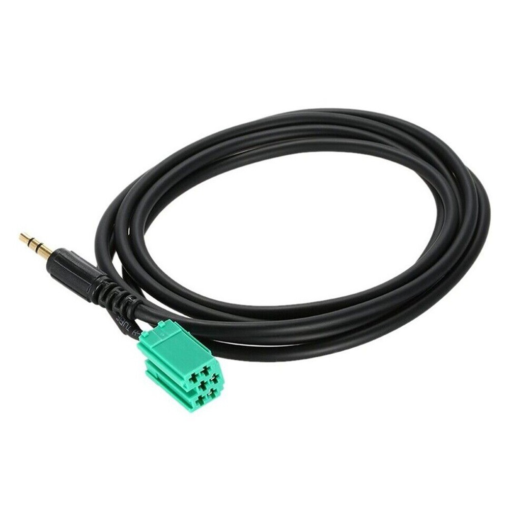 Adapter Cable Part Input Adapter MP3 150cm 2005-2011 Aux Black For Clio
